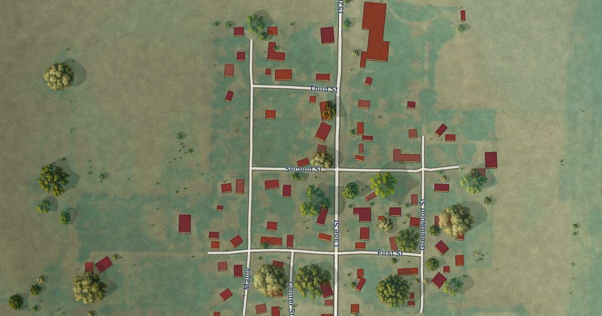 Map of Lane, Illinois in 2026