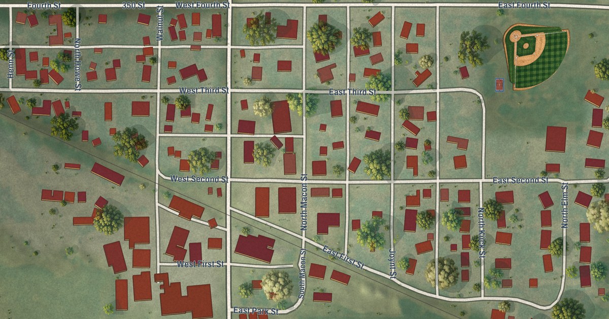 Map of Latham, Illinois in 2026