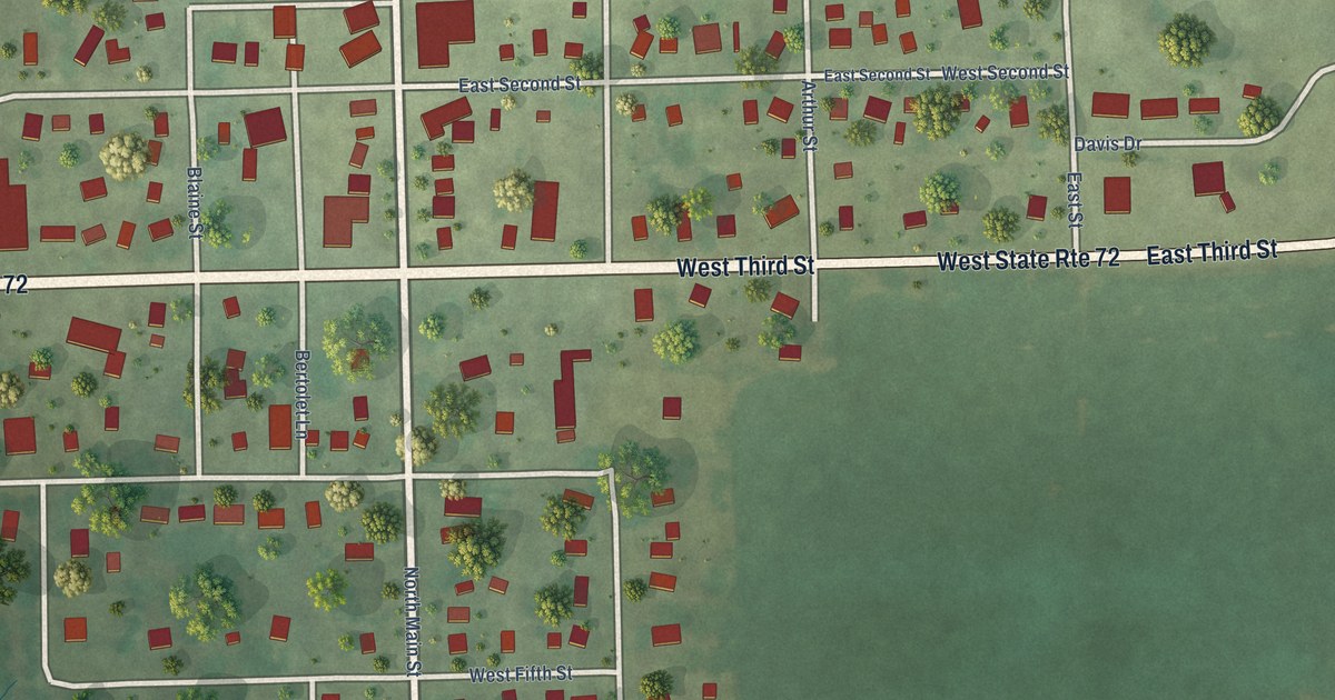 Map of Leaf River, Illinois in 2026