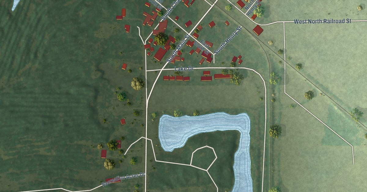 Map of Lenzburg, Illinois in 2026