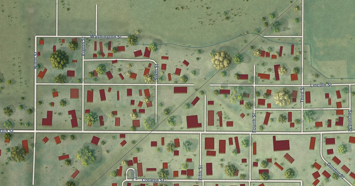 Map of Lerna, Illinois in 2026