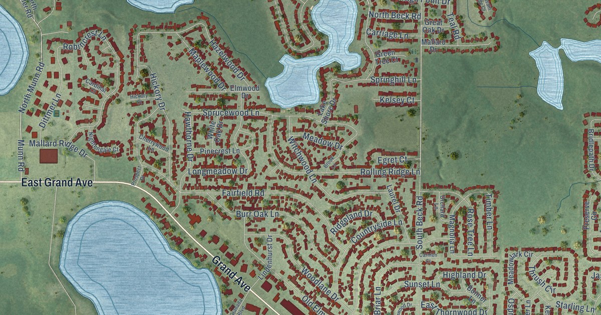 Map of Lindenhurst, Illinois in 2026