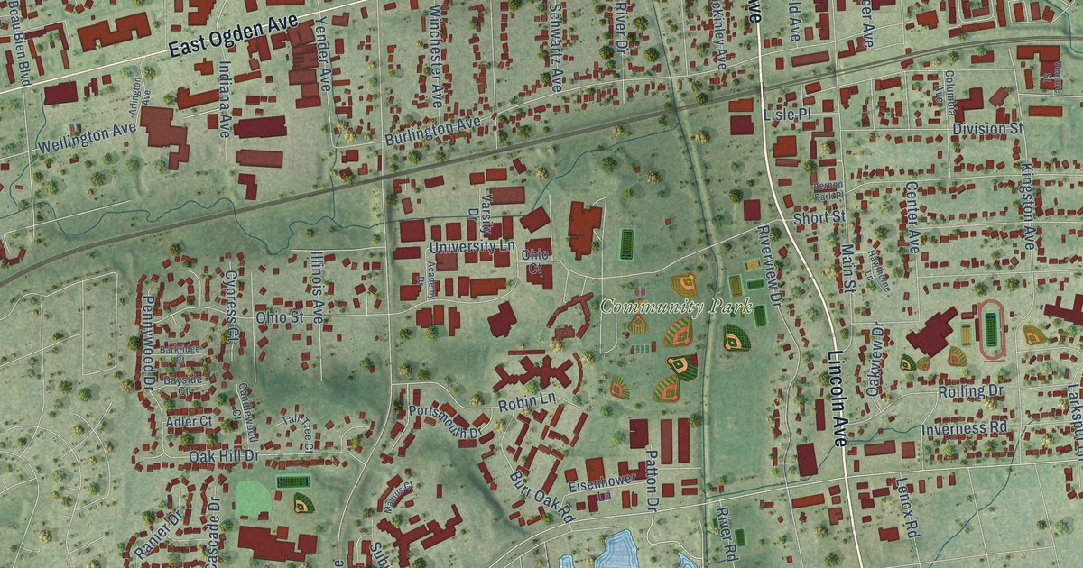 Map of Lisle, Illinois in 2026