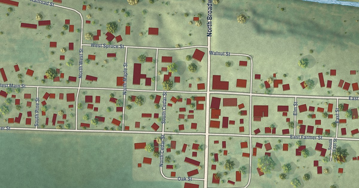 Map of Little York, Illinois in 2026