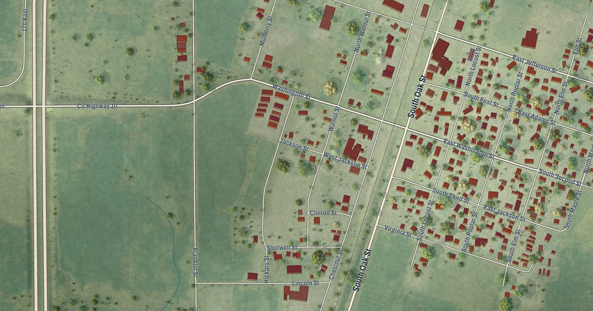 Map of Loda, Illinois in 2026