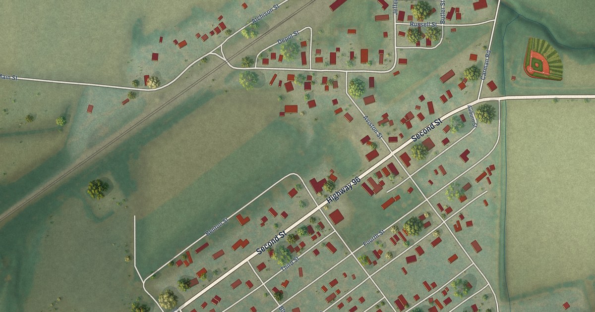 Map of Lomax, Illinois in 2026
