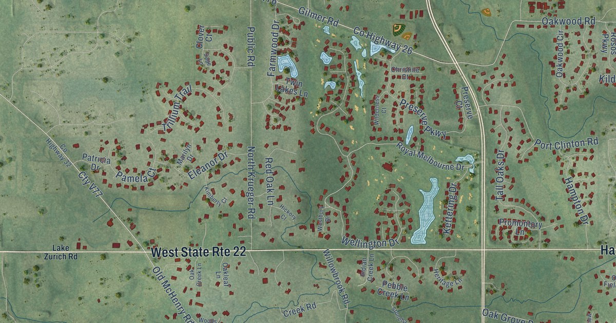 Map of Long Grove, Illinois in 2026