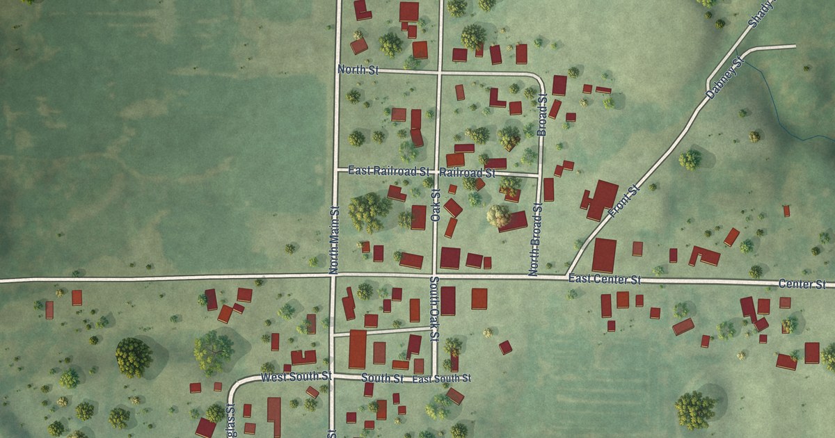 Map of Loraine, Illinois in 2026