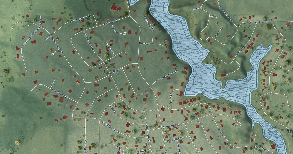 Map of Lost Nation, Illinois in 2026