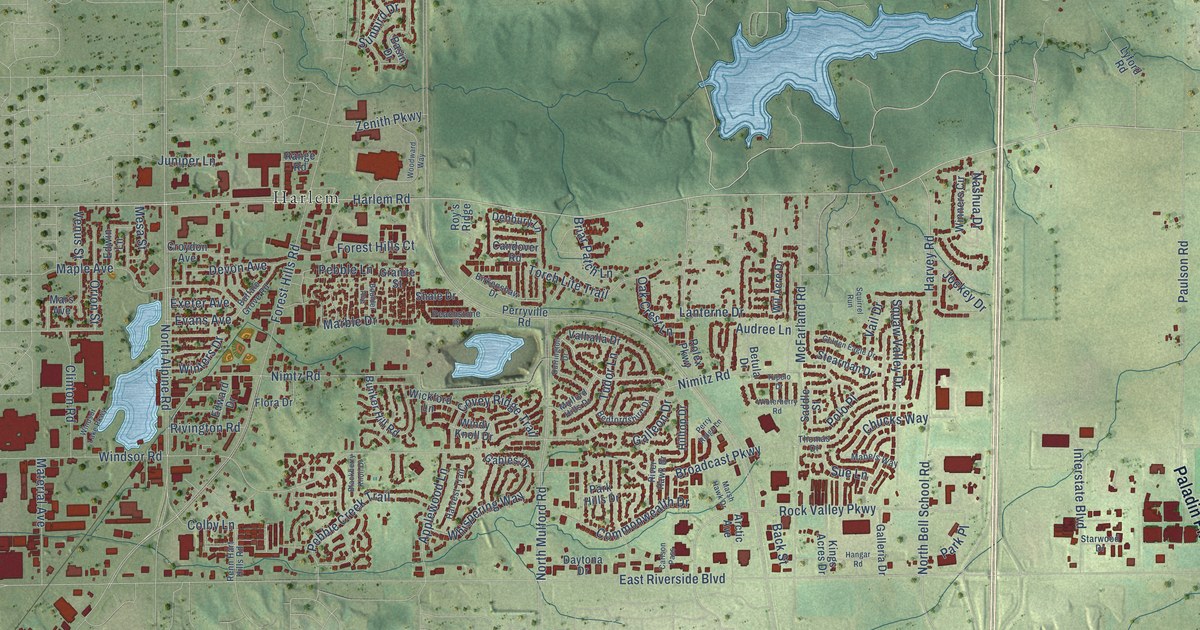 Map of Loves Park, Illinois in 2026
