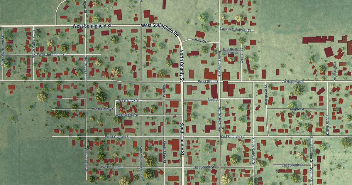 Map of Lovington, Illinois in 2026