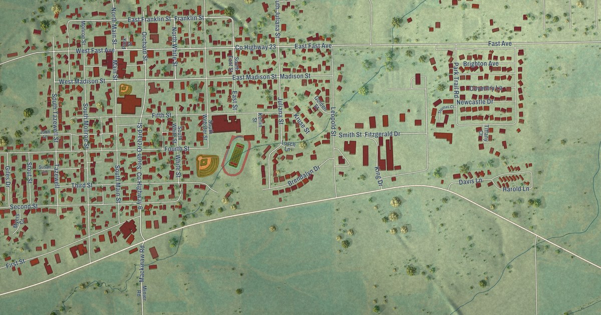 Map of Mackinaw, Illinois in 2026