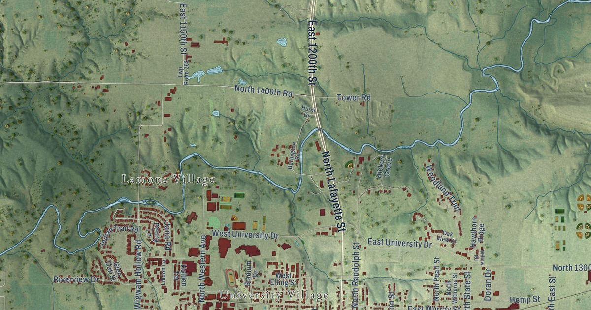 Map of Macomb, Illinois in 2026