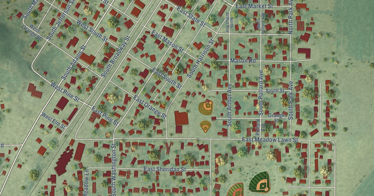 Map of Manito, Illinois in 2026