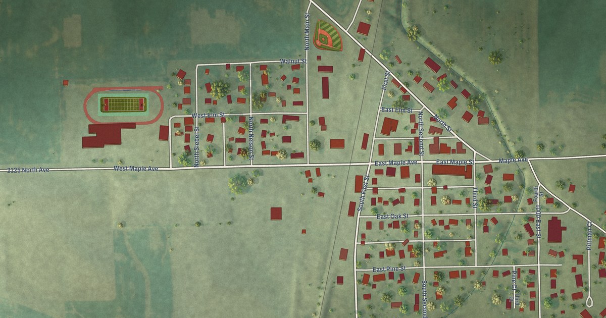 Map of Manlius, Illinois in 2026