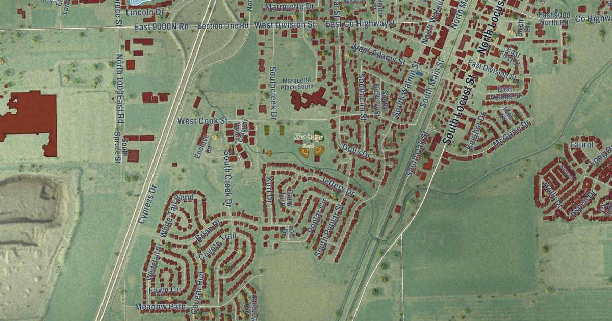 Map of Manteno, Illinois in 2026
