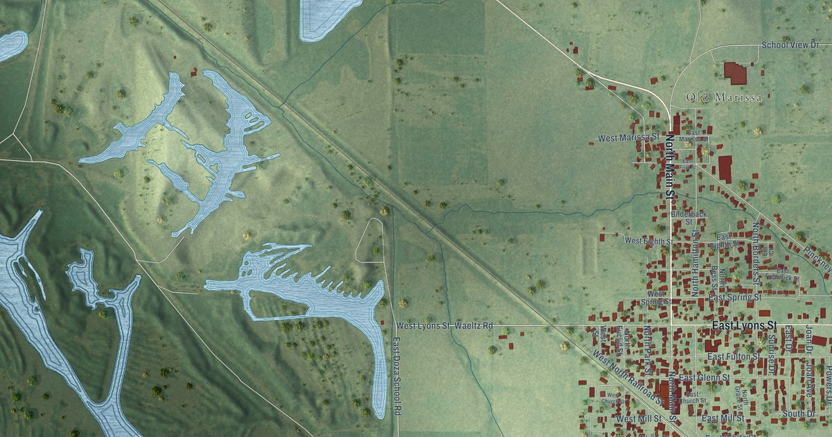 Map of Marissa, Illinois in 2026