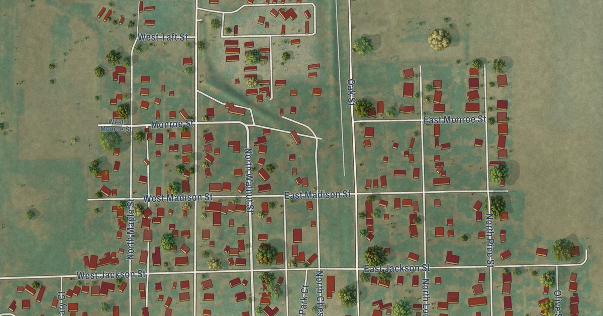 Map of Maroa, Illinois in 2026
