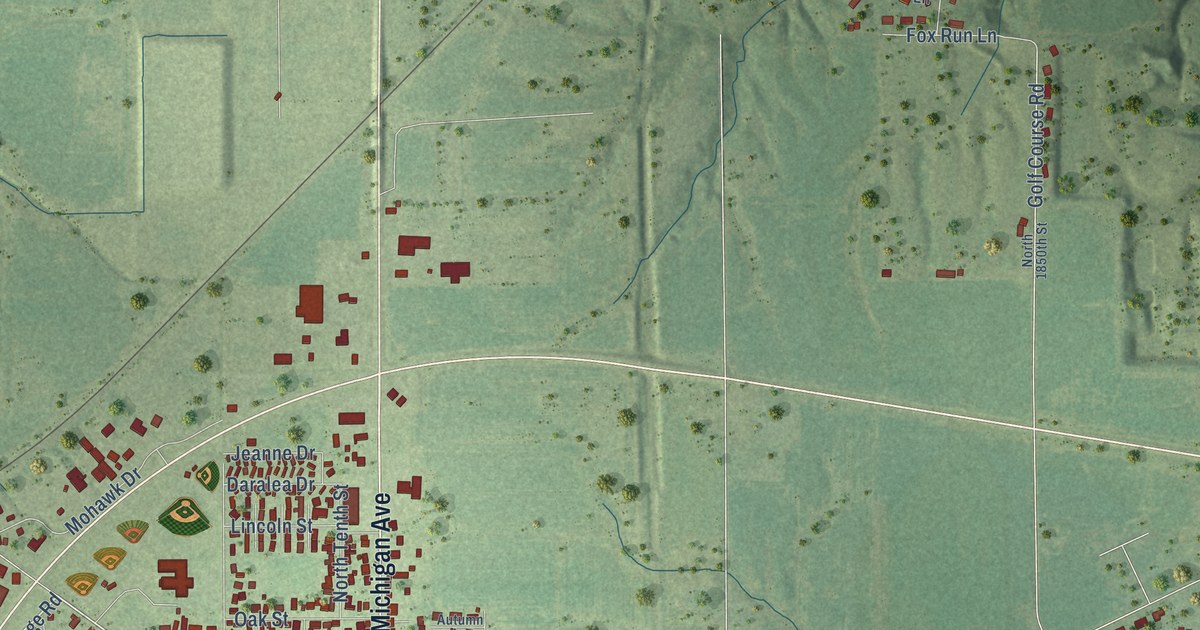 Map of Marshall, Illinois in 2026