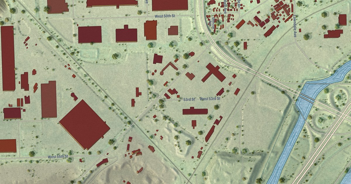 Map of McCook, Illinois in 2026