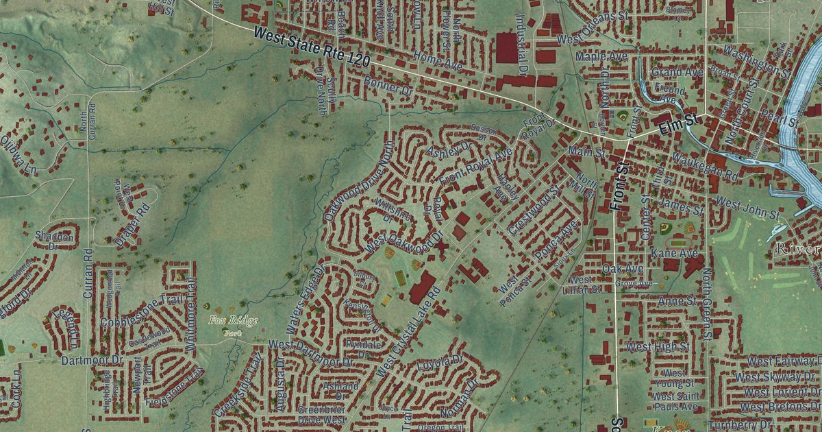 Map of McHenry, Illinois in 2026