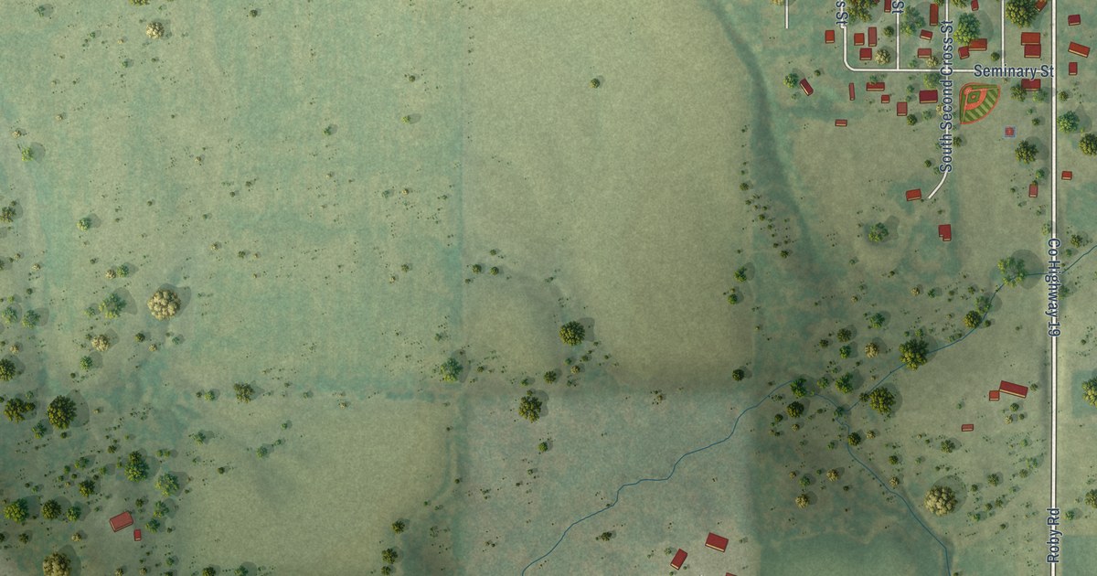 Map of Mechanicsburg, Illinois in 2026