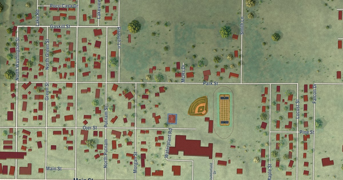 Map of Meredosia, Illinois in 2026