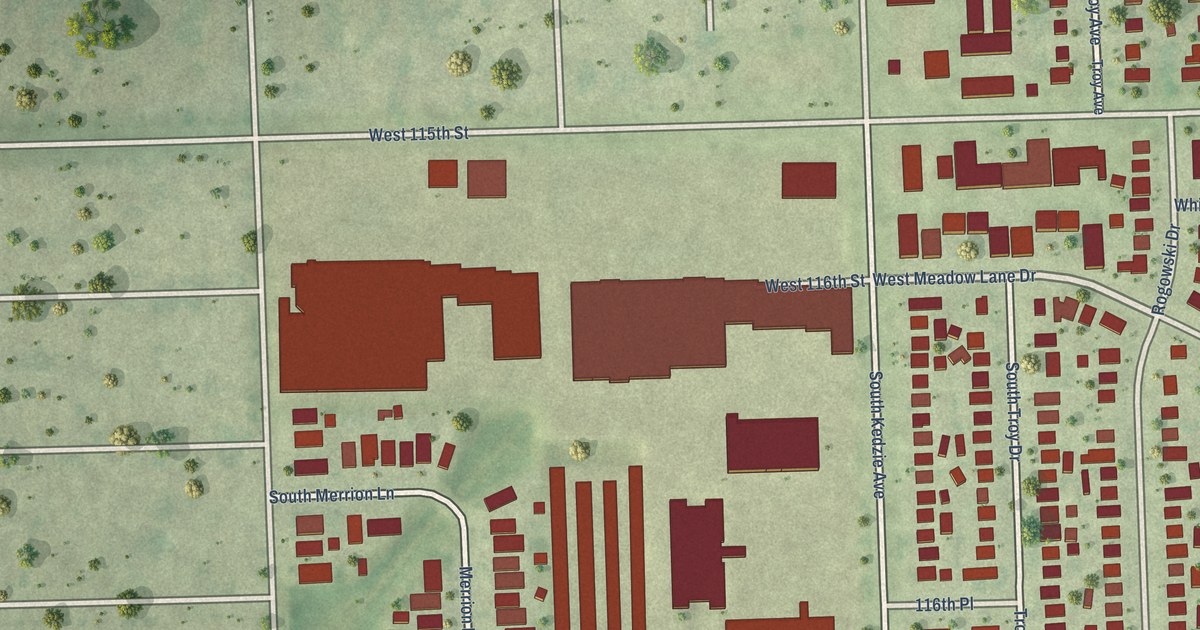Map of Merrionette Park, Illinois in 2026