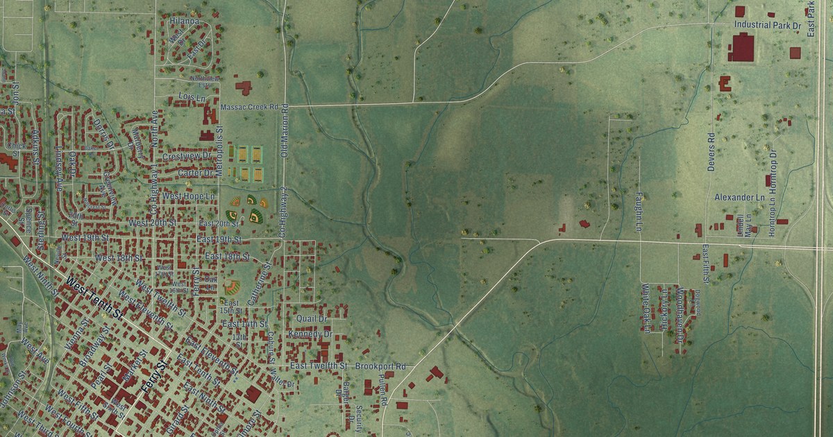 Map of Metropolis, Illinois in 2026