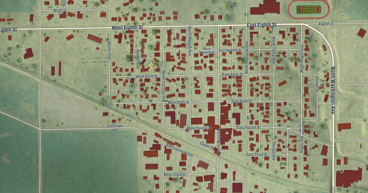 Map of Milledgeville, Illinois in 2026