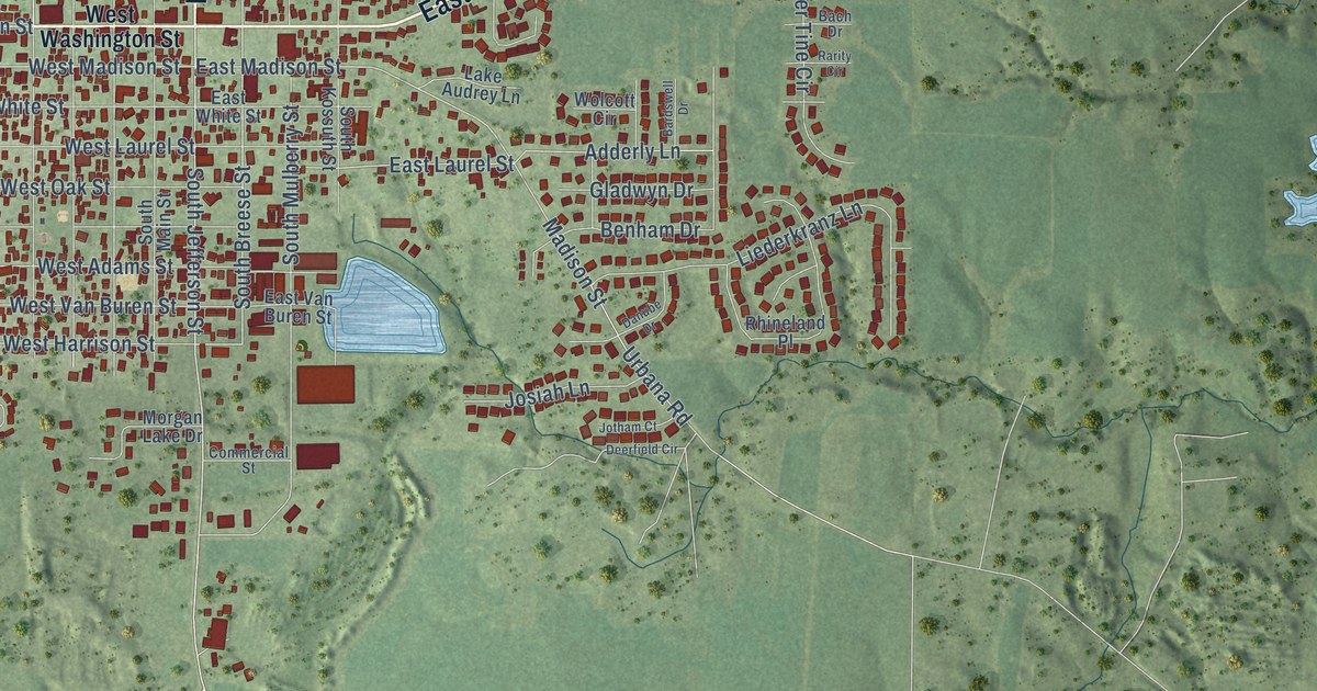 Map of Millstadt, Illinois in 2026