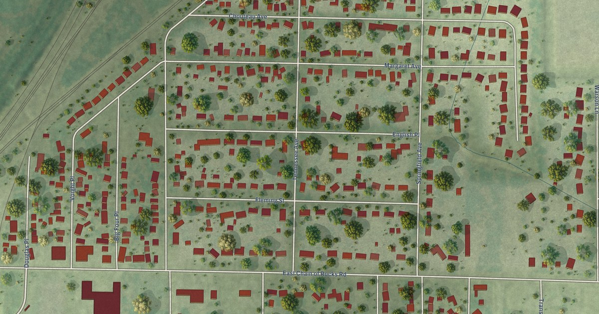 Map of Mitchell, Illinois in 2026