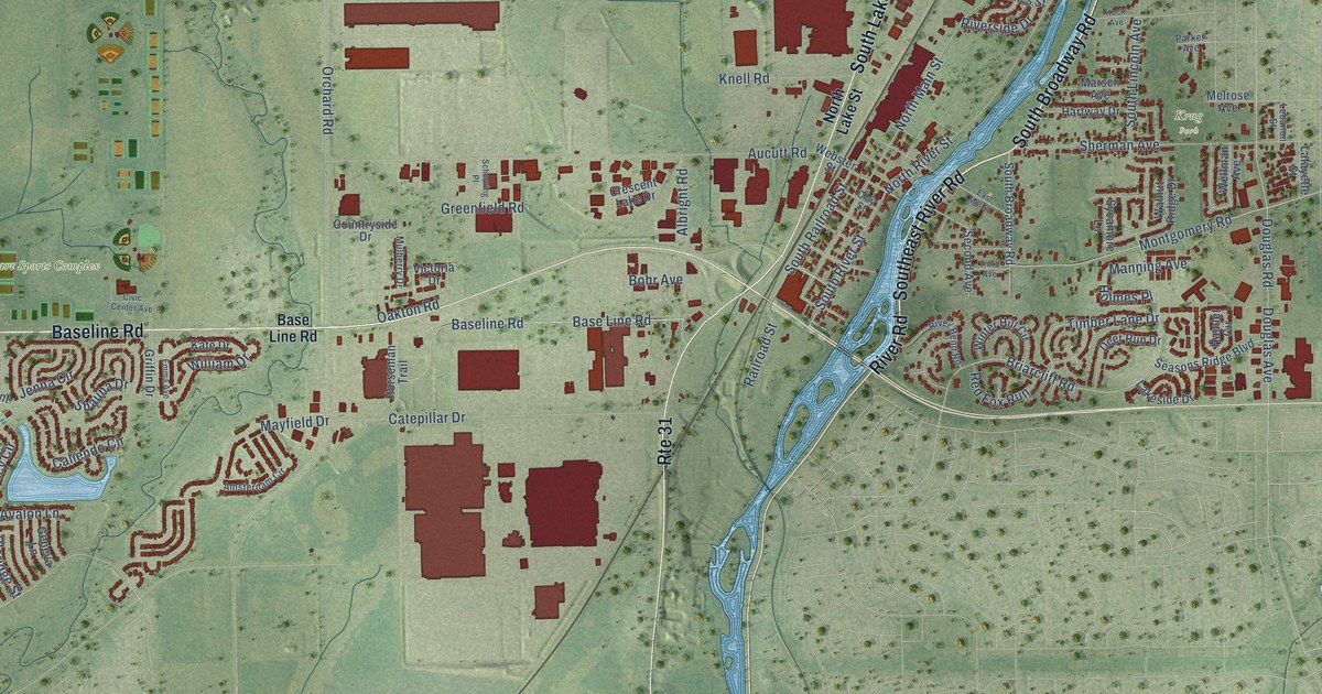 Map of Montgomery, Illinois in 2026