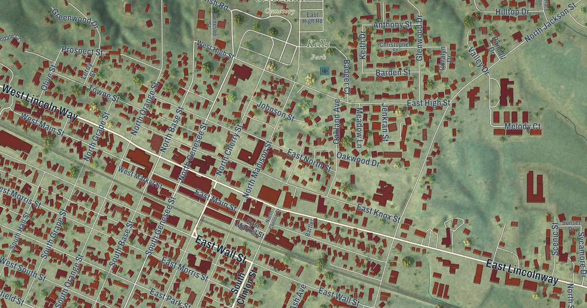 Map of Morrison, Illinois in 2026
