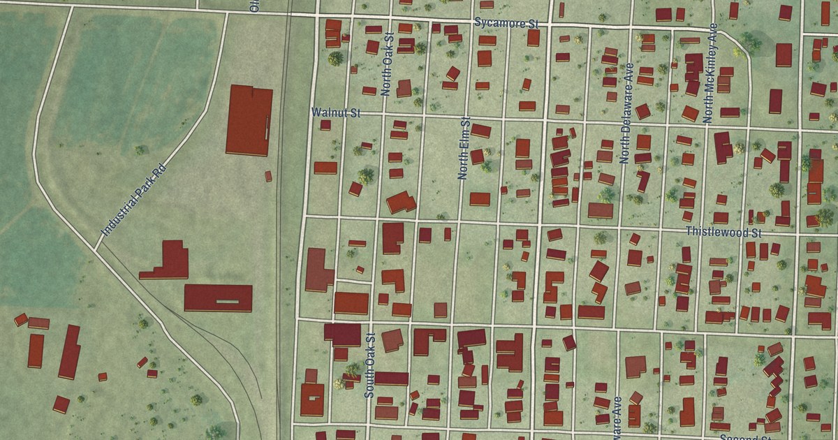 Map of Mounds, Illinois in 2026