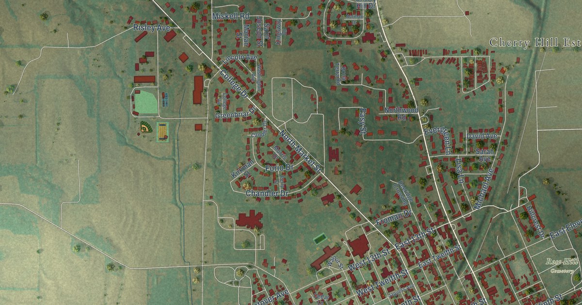 Map of Mount Carmel, Illinois in 2026