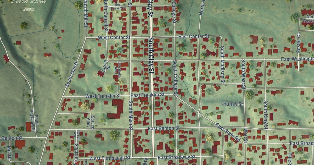 Map of Mount Carroll, Illinois in 2026
