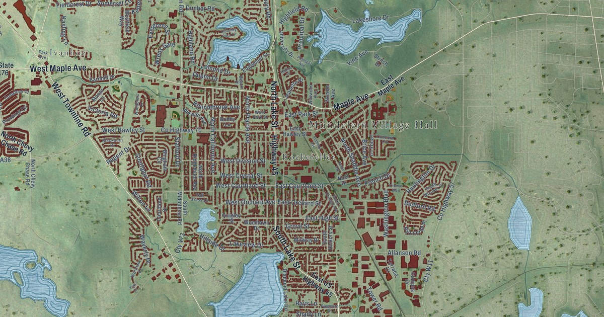 Map of Mundelein, Illinois in 2026