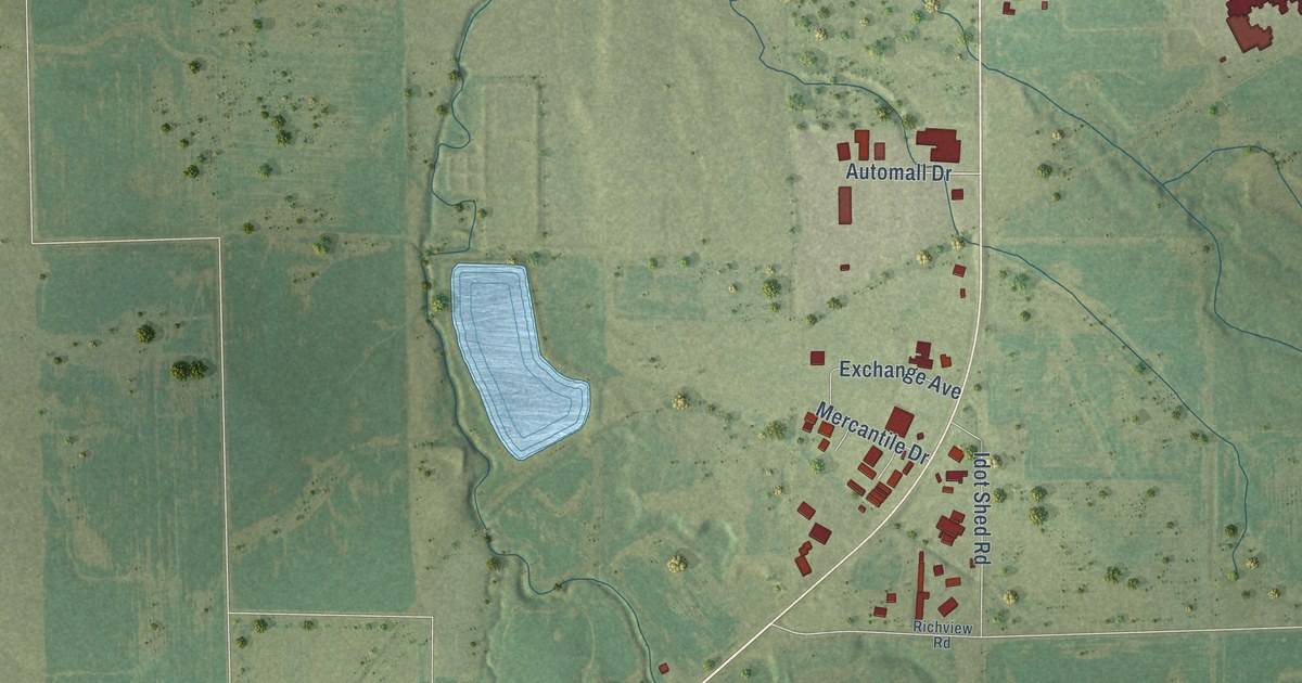 Map of Nashville, Illinois in 2026