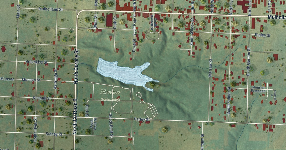 Map of Nauvoo, Illinois in 2026