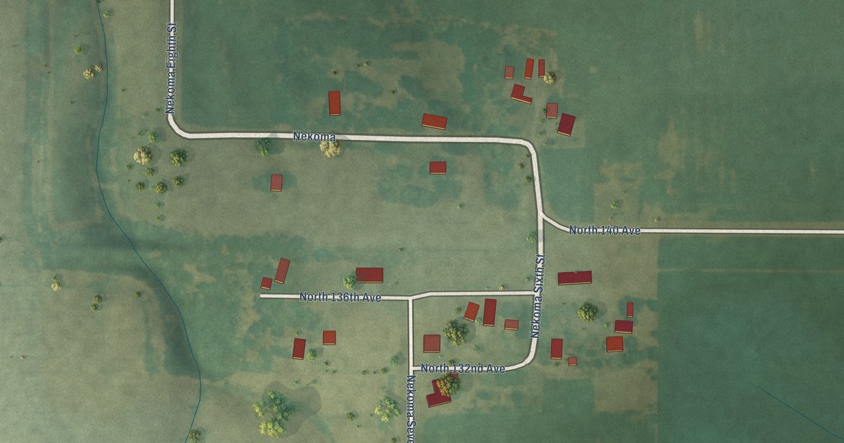Map of Nekoma, Illinois in 2026