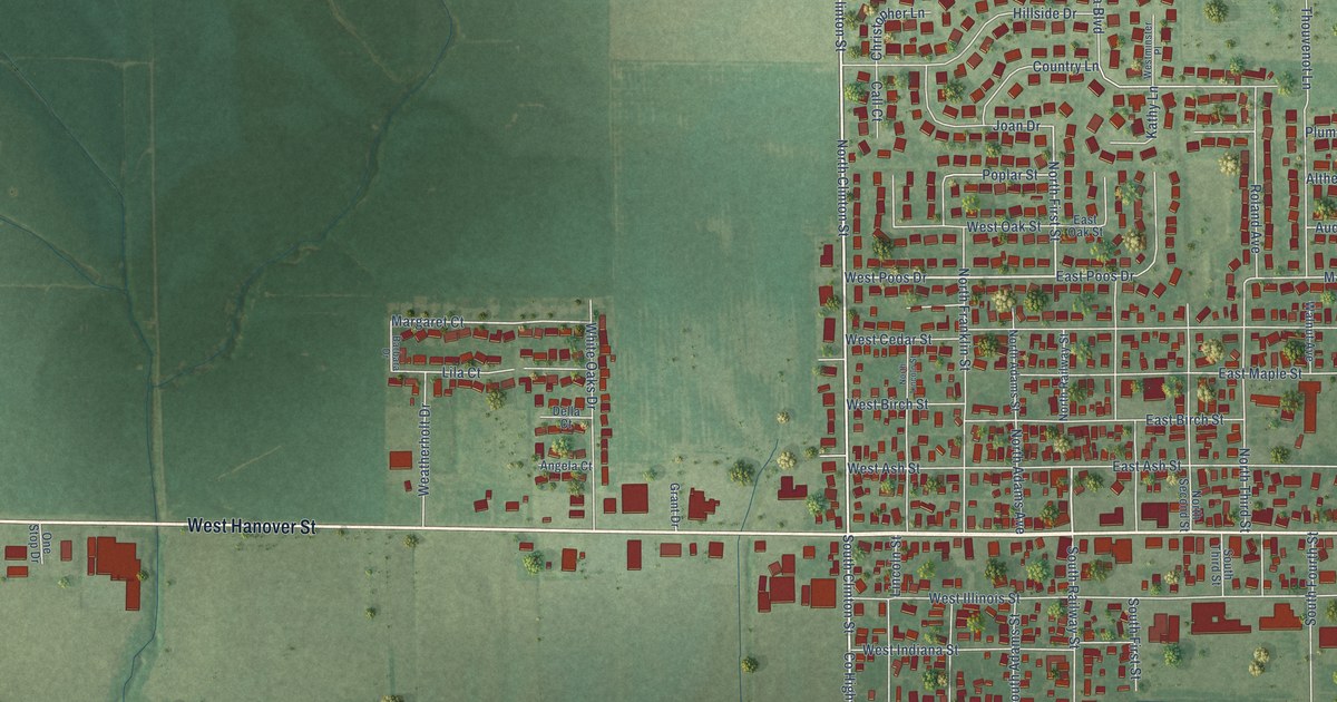 Map of New Baden, Illinois in 2026