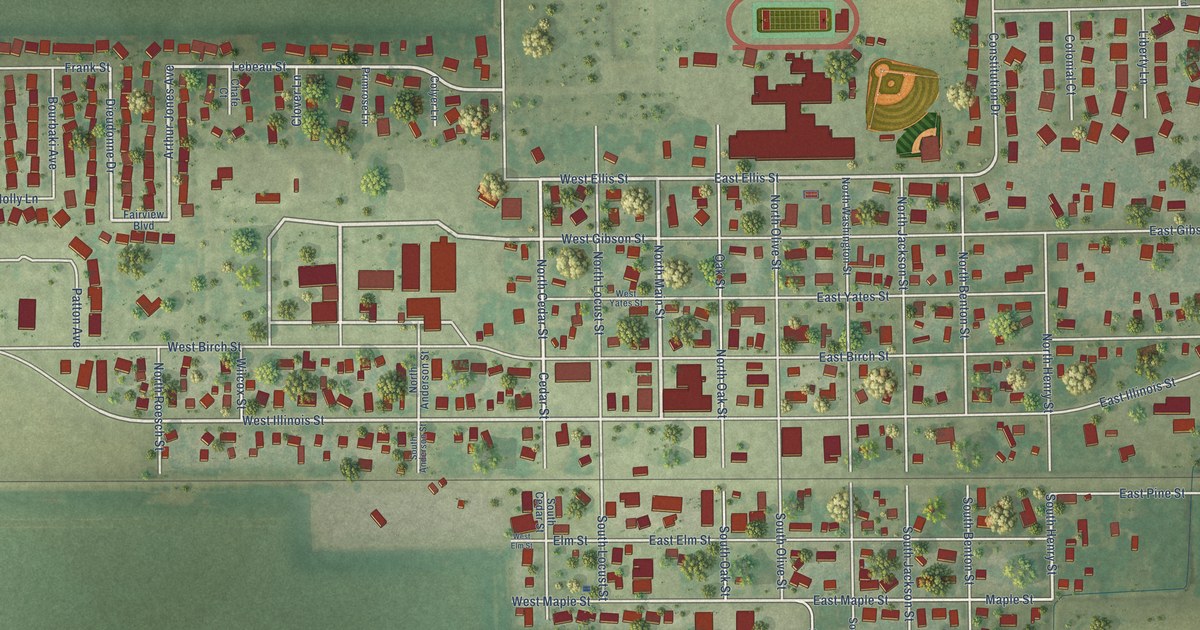 Map of New Berlin, Illinois in 2026