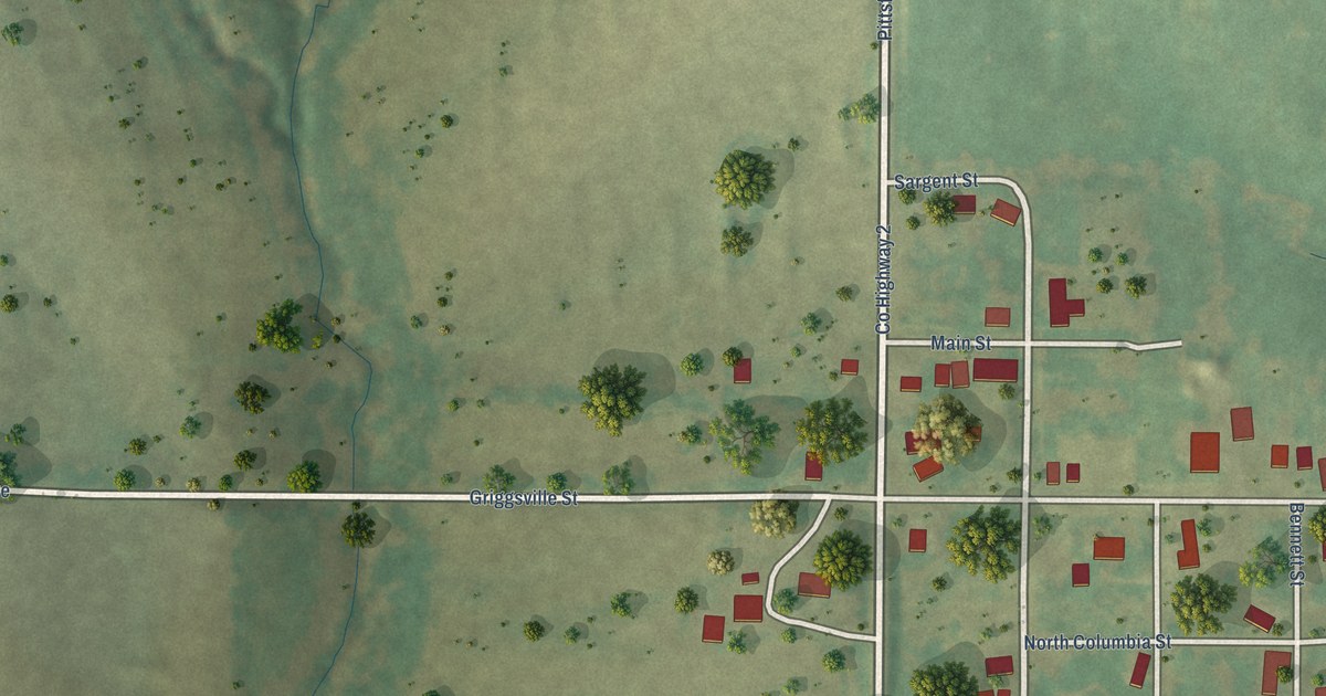Map of New Salem, Illinois in 2026