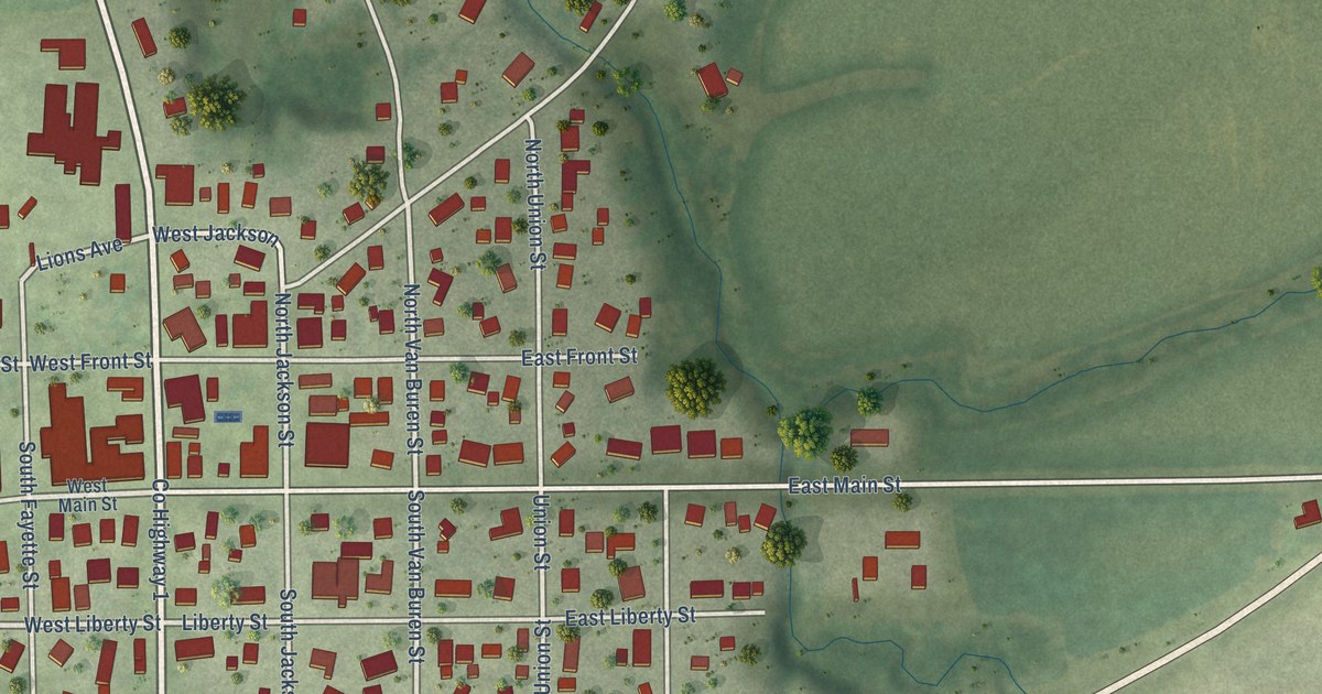 Map of Newark, Illinois in 2026
