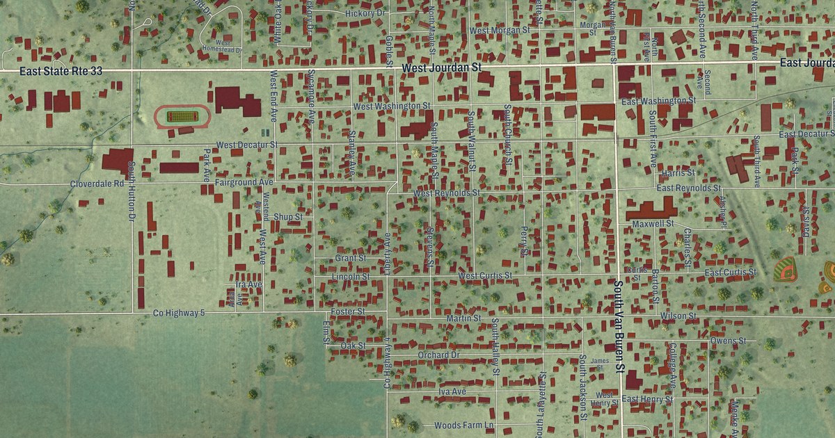 Map of Newton, Illinois in 2026