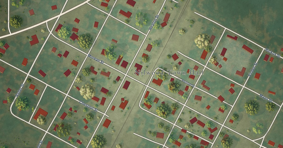 Map of Nilwood, Illinois in 2026