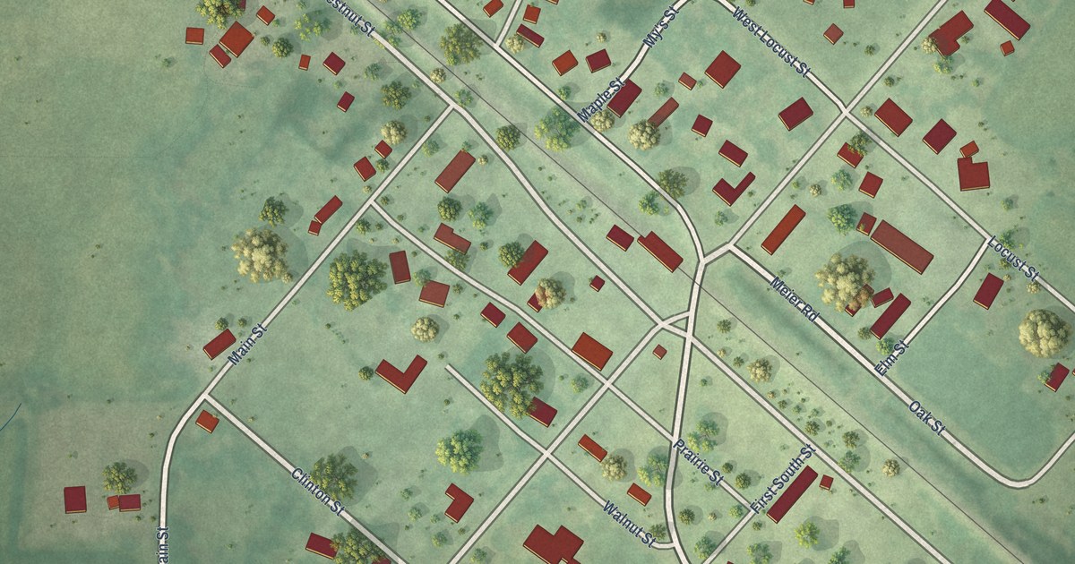 Map of Nora, Illinois in 2026
