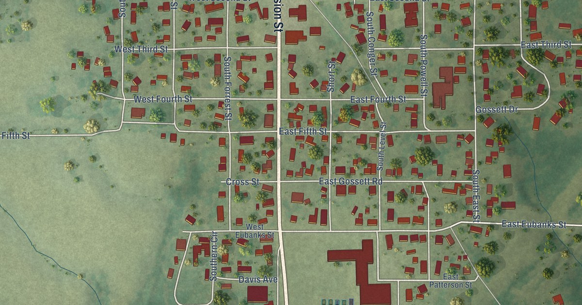 Map of Norris City, Illinois in 2026