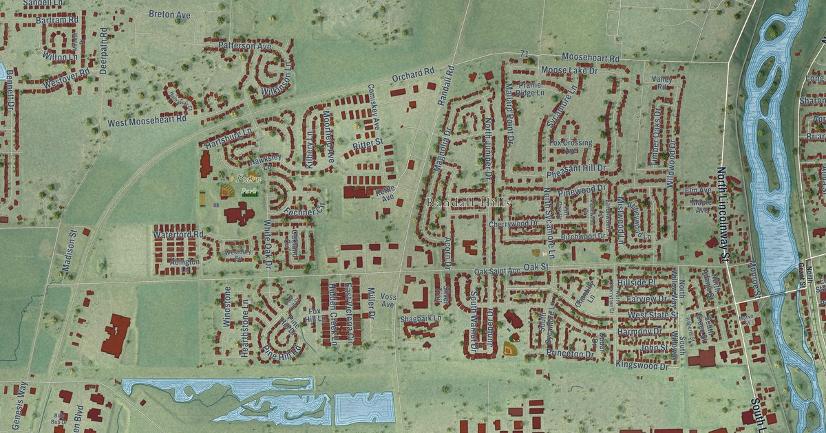 Map of North Aurora, Illinois in 2026